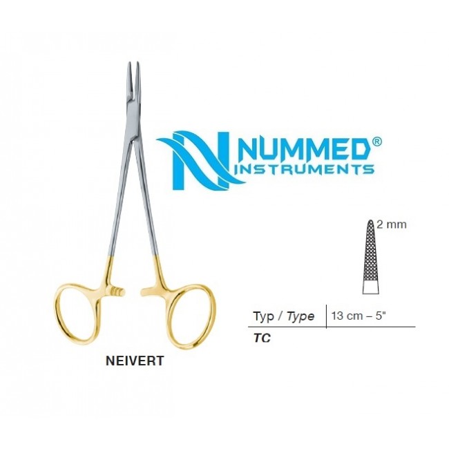 Neivert Needle Holder,13 cm,TC